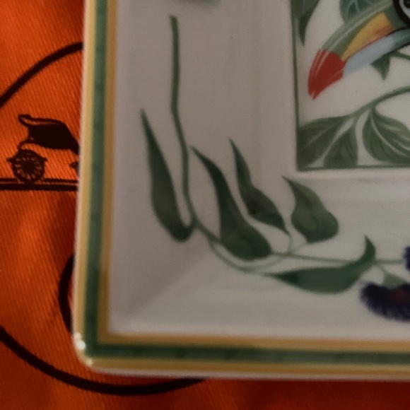 VINTAGE HERMES PARIS TOUCAN Porcelain Cigar Ashtray/Change Tray - Picture 3 of 10